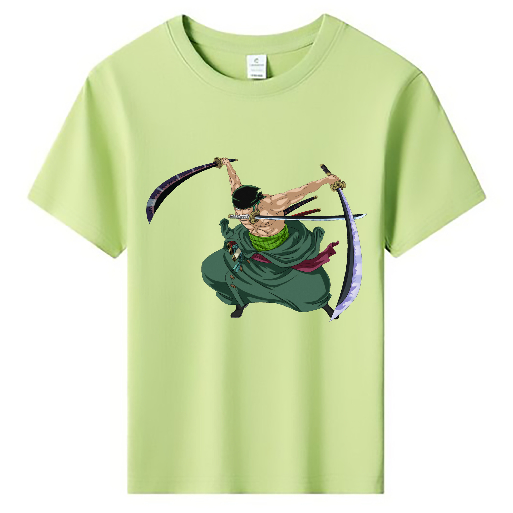 ワンピース ロロノア・ゾロ ONE PIECE Roronoa Zoro 綿100％キッズTシャツ（フロントプリント）